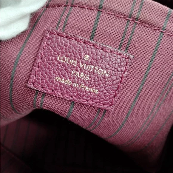 Auth Louis Vuitton LV Shoulder Bag M50638MAZARINE PM Red Monogram Empreinte